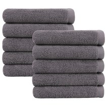 어메니티타올 데일리 30수 150g 호텔수건 세트, 10장, 다크그레이