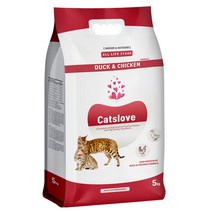 [캣츠러브] 캣츠러브 전연령 오리와치킨 고양이 건식 사료 5kg, 1개