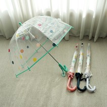 유아 컬러 도트 돔형 우산 4종