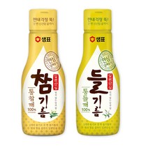 샘표 통참깨 참기름 200ml + 통들깨 들기름 200ml, 1세트