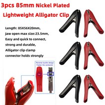 오토바이점프선 자동차점프선 점프케이블 JKM-트럭 배터리 클램프 140MM 1000A 순수 구리 악어 클립 캐, 07 3 pair 85mm