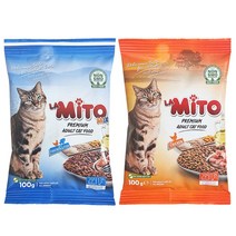 미토(la-mito) 어덜트 고양이사료 9가지성능 닭고기 샘플, 치킨 300g(100g × 3개)