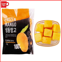 [솜]리얼 냉동 망고 다이스드 1kg /생과일주스/냉동과일