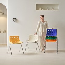 치즈 디자인 체어 카페 인테리어 식탁 의자, 포레스트그린