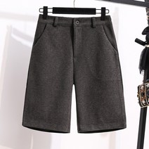 여성 모직 반바지 5부 데일리 2COLOR
