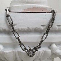 [블레스드뷸렛] 6mm 박스 체인 목걸이_다크실버
