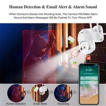 현관문CCTV 현관cctv무선 무선카메라 무선cctv Techage-1080P 3MP 무선 카메라 스피드 돔 PTZ IP 사람 탐, 04 3MP 12V1A 32GB_01 EU 플러그