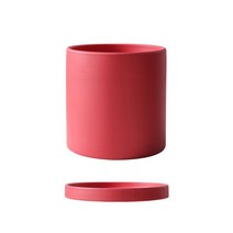 인테리어 대형 사각 미니 무광 다육이 분갈이 모노톤 원형, R