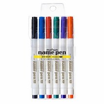 넥스프로 네임펜 6색세트, 없음