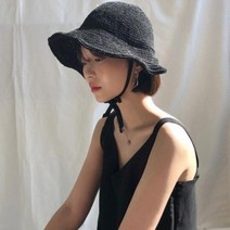 BUyuS컬러스트랩 챙모자 여름 보닛모자 벙거지모자 왕골모자 버킷햇 보넷모자 라피아햇 봄 밀짚모자 / 가을굿딜 브이숍