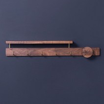 인테리어 현관 입구 코트 열쇠 가방 수납걸이 원목 벽걸이, B. 70CM
