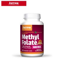 자로우 포뮬러스 메틸 폴레이트 엽산 400mcg 베지 캡슐 60정 Jarrow Formulas Methyl Folate