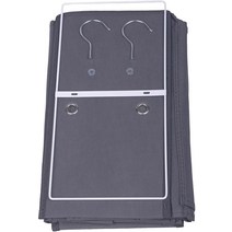 OULLYY 행잉 지갑 핸드백 오거나이저 옷장 오거나이저 부직포 포켓 10개 .. 정품보장, Grey 2 Packs