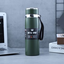 휴대용 보온보냉 텀블러 보온병 600ML 800ML 1000ML, 그린