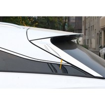 크롬 도금 abs 플라스틱 2pcs 후면 창 측면 삼각형 커버 트림 lexus rx200t rx450h 2016