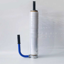 수동 랩핑기 파렛트 이동식 수작업 랩봉 핸드랩핑기, 수동 흰색 필름 풀러 (철재질), 1개