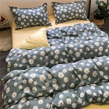 햄프린넨 유로 침대 시트 2 인용... 북유럽 스타일 이불 커버 세트 200x200 150, 05 5_02 Double(4pcs 150x200)