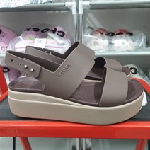 크록스 브루클린 로우 웨지 우먼 모카 206453-2ZL