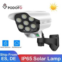 태양광CCTV 무선태양광cctv 무선cctv Wifi태양광 배터리cctv 태양광무선카메라 Podofo 77led 태양 전지 패널 빛 ir 모션 센서와 야외 강력한 벽 가로등 대, 없음