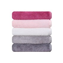 송월타올 호텔수건 미용수건 샤워가운 발매트, 4장, 27. 뱀부44 220g 연분홍