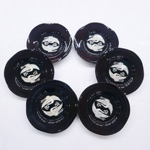 한국 전통 자개 나전칠기 쌍학 컵받침 코스터 차받침대 6개 세트 기념품 외국인 선물 답례품, 랜덤