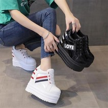 꽃소담 여성 하이탑 키높이 운동화 외곱6cm 내곱6cm QQA1845