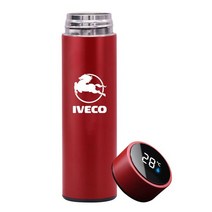 iveco 호환 트럭 악세서리 소품 휴대용 스테인레스 스틸 진공 컵 데일리 커피 머그잔, 빨간색