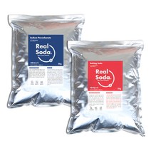 리얼소다 베이킹소다 +과탄산소다 2종 5kg (총 10kg) 대용량 천연세제 세탁 산소계 표백제