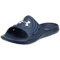 Under Armour 남성용 Locker Iv 슬라이드 샌들 블랙 블랙 화이트 001 8