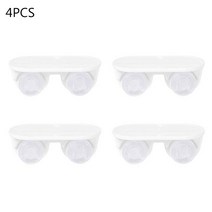 4pcs 접착제 스위블 캐스터 유니버설 가구 휠 캐스트 티어 방향 롤러 상자 플랫폼 트롤리 의자 Pully, 하얀색