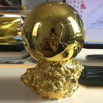 20231:1 실제 크기 35cm 미스터 축구 발 트로피 판매 수지 베스트 플레이어 어워드 골든 볼 mr Trophy, A