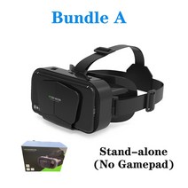 게임 가상현실 VR 기존 G10 VR 헤드셋 IMAX 자이언트 스크린 VR 안경 3D 가상 현실 상자 Google Cardboard, 01 Bundle A