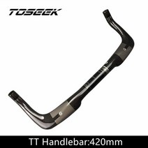 픽시드롭바 tt바 자전거tt핸들바 철인3종 TOSEEK-탄소 섬유 자전거 TT 핸들 바 에어로 철인 3 종 경기 타임 트라이얼 트라이 레스트 부품, [06] TT Handlebar 420mm