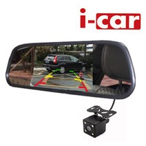 아이카 풀세트 후방카메라 룸미러모니터, 4.3인치 룸미러 모니터 후진 자동 반응 세트 LED