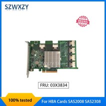 컴퓨터 케이블 커넥터 SZWXZY-레노버 IBM 확장기 카드 용 HBA SAS2008 SAS2308 16 포트 6GBps SAS SATA FRU 03X3834