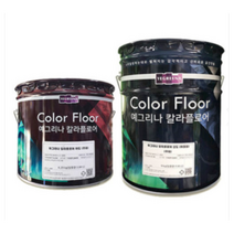 [노루페인트] 칼라에폭시 예그리나 칼라플로어 하도6KG +색소(공장 사무실 호텔 커피숍 주차장바닥), 다크그린(주제+경화제+색소)