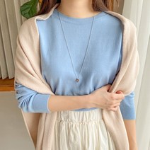 아모르데이 여성용 뉴디케이프 자체제작 나그랑소매 밑단 고무단 데일리 니트 케이프