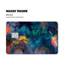 지갑 은행 신용카드 체크카드 스킨 커스텀 스티커 필름 작은 큰 칩, Large Chip, c