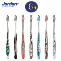 JORDAN 조르단 인디비주얼 칫솔. 매력적인 디자인 작은헤드 특수칫솔모. 치솔, 3개, 2개입