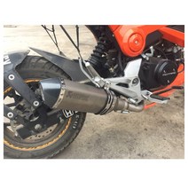 HONDA MSX 125 (16~) 아크라포빅 st 레이저각인 풀셋 머플러, 1. 370mm 실버 머플러, 1개