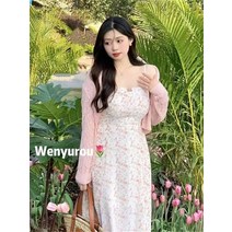여성 원피스 긴소매 롱 드레스 A라인 여자원피스 봄 여름 가을 인박카135