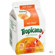 Tropicana 노 펄프 퓨어 프리미엄 오렌지 주스 6oz(177ml) 48개