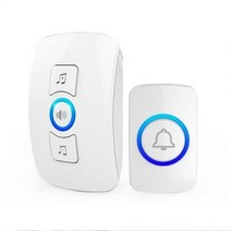 KERUI M525 야외 무선 초인종 방수 스마트 홈 도어 벨 키트 LED 플래시 보안 알람 환영 하우스 멜로디, EU 1 Button 1 Pager+EU 플러그