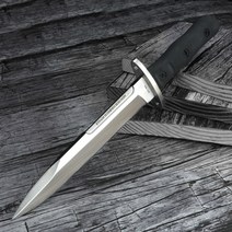 야외 고정 블레이드 나이프 캠핑 사냥 경도 스트레이트 휴대용 전투 생존 칼집과 자기 방어, [01] WHITE, 1개