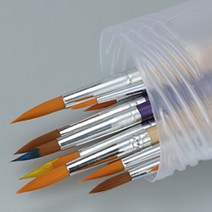 플라스틱 원형 붓통 원통 연필 꽂이 보관함