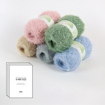[앵콜스] 고급도안15종+ 퐁퐁수세미 90g X 5종 수세미실 웰빙 기름때 학교수업, B-인디컬러