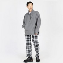 뉴메이드 2월 홈웨어 체크 와이드 팬츠