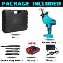 전기톱Wolike 4000 분당회전수/분 왕복 톱 무선 전기 톱 Makita 18V 배터리 절단기 전원 톱 1/2 배터리, 03 4 with 1 battery