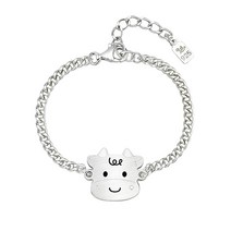 유링스 소띠 실버 미아방지 팔찌