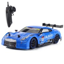 RC카 소품샵 보트 헬리콥터 렉서스 4WD 드리프트 레이싱 카 2.4G 오프로드 록스타 라, GTR Blue